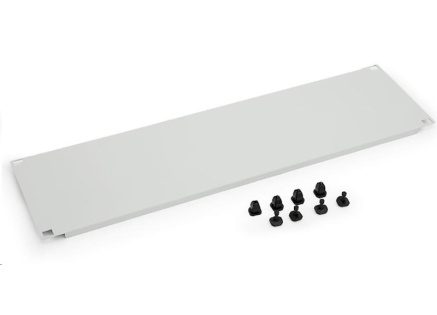 TRITON 19" záslepka, 2U, plastový zámek s logem Tritón, černá