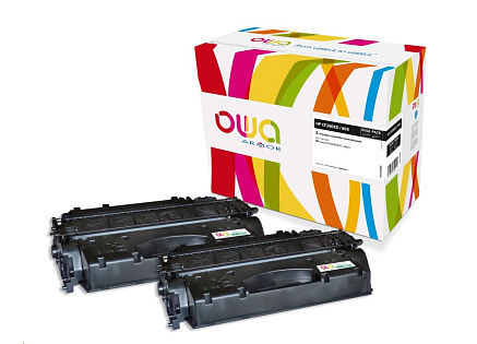 OWA Armor toner pro HP Color Laserjet Pro 400 M401, M425, 2x6900 stran, CF280XD, černá/black