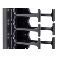 TRITON vertikální vyvazovací panel 47U, dvouřadý, pro rozvaděče šířky 800mm z řady RMA, RZA, RDA, RTA, RYA, černý