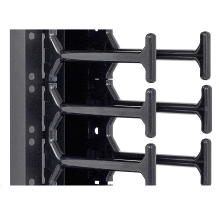 TRITON vertikální vyvazovací panel 47U, dvouřadý, pro rozvaděče šířky 800mm z řady RMA, RZA, RDA, RTA, RYA, černý