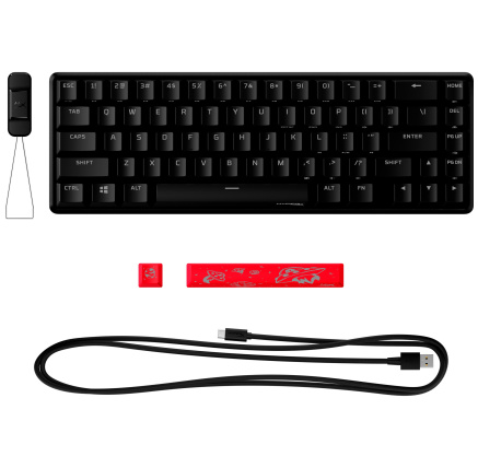 HyperX Alloy Origins 65 - Mechanical Gaming Keyboard - HX Red (US Layout) (HKBO1T-RD-US/N)-US - Klávesnice