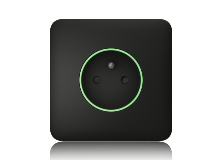 Ajax SoloCover (smart) - Samostatný kryt zásuvky, černá Ajax SoloCover (smart) - Samostatný kryt zásuvky, černá