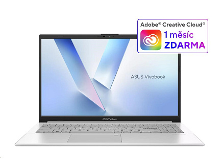 ASUS NTB Vivobook Go 15 (E1504TA-BQ163W), N150, 15.6" FHD, 8GB, 128GB UFS, UHD, W11 Home, Cool Silver