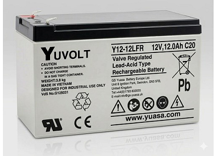 Baterie - YUVOLT Y12-12FR (12V; 12Ah; faston F2-6,3mm; životnost 3-5let) Baterie - YUVOLT Y12-12FR (12V; 12Ah; faston F2-6,3mm; životnost 3-5let)