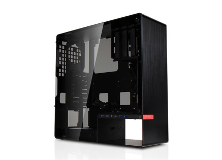 IN WIN skříň 904 Plus, Midi Tower, bez zdroje, Black