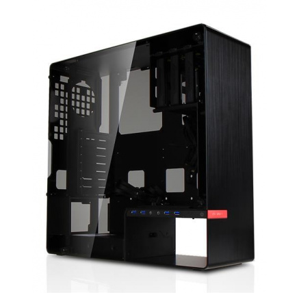 IN WIN skříň 904 Plus, Midi Tower, bez zdroje, Black