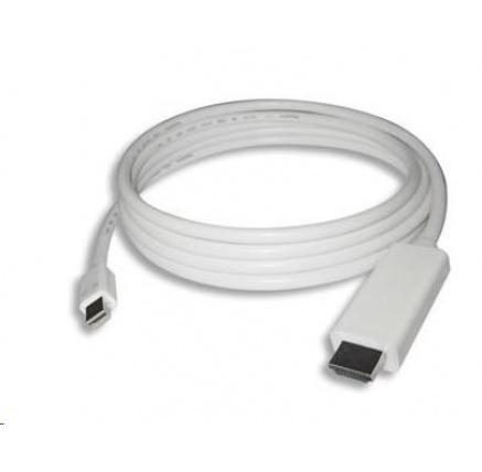 PREMIUMCORD Kabel Mini DisplayPort - HDMI 1m, bílý