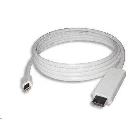 PREMIUMCORD Kabel Mini DisplayPort - HDMI 1m, bílý PREMIUMCORD Kabel Mini DisplayPort - HDMI 1m, bílý