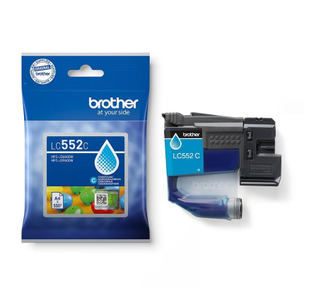 BROTHER INK LC-552C - cyan- cca 550stran, pro MFC-J3660 MFC-J3960