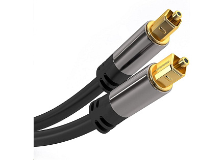 PremiumCord Kabel Toslink M/M, 6mm, 1,5m, černá