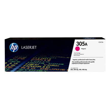 HP 305A Magenta LJ Toner Cart, CE413A (2,600 pages) HP 305A Magenta LJ Toner Cart, CE413A (2,600 pages)