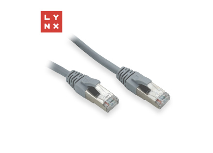 LYNX FTP patch kabel Cat5e PVC, CCA, 20m, šedý