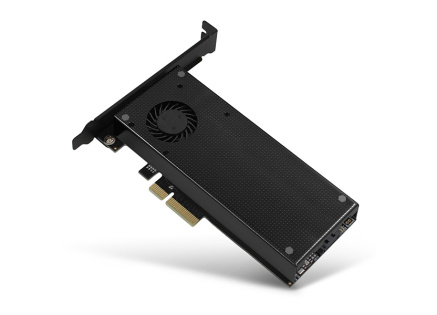 AXAGON PCEM2-DC, PCIe x4 - M.2 NVMe M-key + SATA B-key slot adaptér, chladič, LP