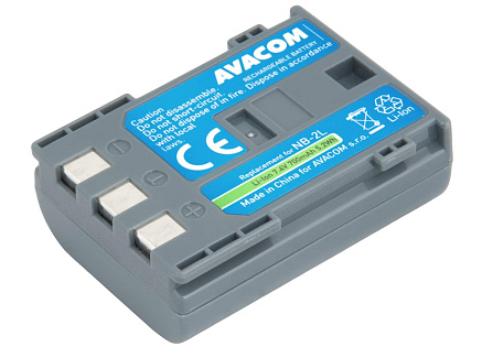 AVACOM náhradní baterie Canon NB-2LH Li-Ion 7.4V 700mAh 5.2Wh AVACOM náhradní baterie Canon NB-2LH Li-Ion 7.4V 700mAh 5.2Wh