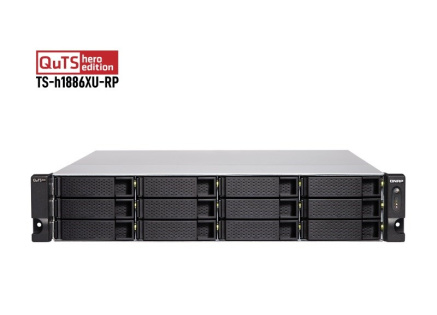 QNAP TS-h1886XU-RP-R2-D1622-32G (4C/XeonD-1622/3,2GHz/32GBRAM/18xSATA/4x2,5GbE/2xSFP+/2xUSB3.2/4xPCIe/RP)