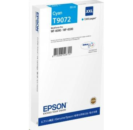 EPSON Ink bar WorkForce-WF-6xxx Ink Cartridge Cyan XXL 69 ml (7.000 str.) EPSON Ink bar WorkForce-WF-6xxx Ink Cartridge Cyan XXL 69 ml (7.000 str.)