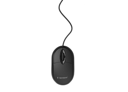 GEMBIRD Wired optical mouse, USB, black