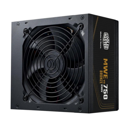 Cooler Master zdroj MWE Bronze 750W V3 240V 120mm, 80+ Bronze
