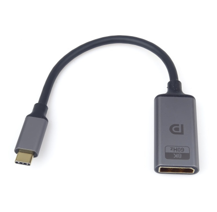 PremiumCord adaptér USB-C na DisplayPort DP1.4 Male/Female 8K@60Hz a 4k@120Hz 20cm PremiumCord adaptér USB-C na DisplayPort DP1.4 Male/Female 8K@60Hz a 4k@120Hz 20cm