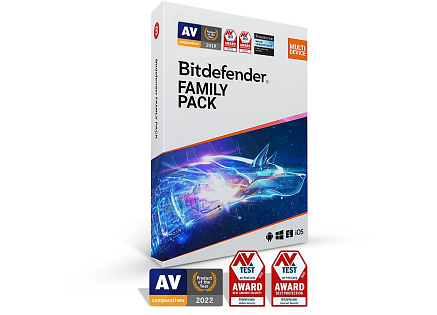Bitdefender Family pack - 15 zařízení na 1 rok - elektronická licence do emailu Bitdefender Family pack - 15 zařízení na 1 rok - elektronická licence do emailu