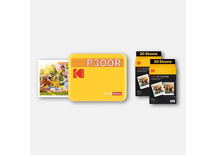 KODAK přenosná tiskárna Mini 3 Retro P300R žlutá