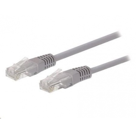 C-TECH kabel patchcord Cat5e, UTP, šedý, 0,25m C-TECH kabel patchcord Cat5e, UTP, šedý, 0,25m