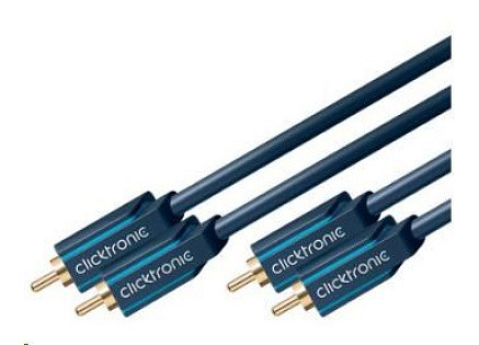 ClickTronic HQ OFC kabel 2x Cinch - 2x Cinch RCA, M/M, 0.5m