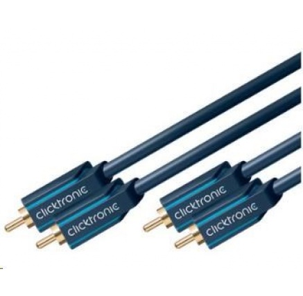 ClickTronic HQ OFC kabel 2x Cinch - 2x Cinch RCA, M/M, 0.5m ClickTronic HQ OFC kabel 2x Cinch - 2x Cinch RCA, M/M, 0.5m