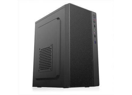 1stCOOL skříň STEP 4, micro tower, AU, USB 3.0, bez zdroje, černá