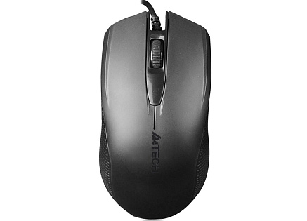 A4tech OP-760 Black, myš, 1 kolečko, 3 tlačítka, USB, černá