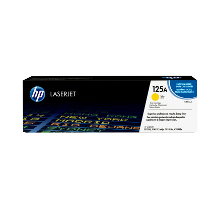 HP 125A Yellow LJ Toner Cart, CB542A (1,400 pages) HP 125A Yellow LJ Toner Cart, CB542A (1,400 pages)