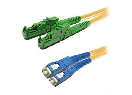 Duplexní patch kabel SM 9/125, OS2, E2000(APC)-SC(PC), LS0H, 5m