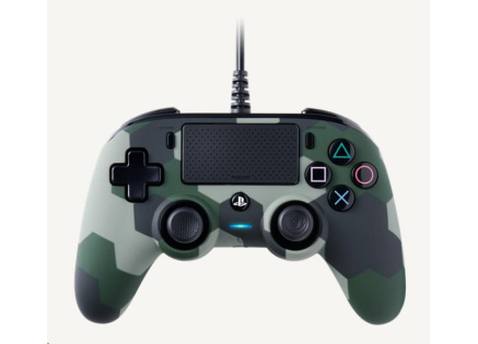 Nacon Wired Compact Controller - ovladač pro PlayStation 4 - camo green