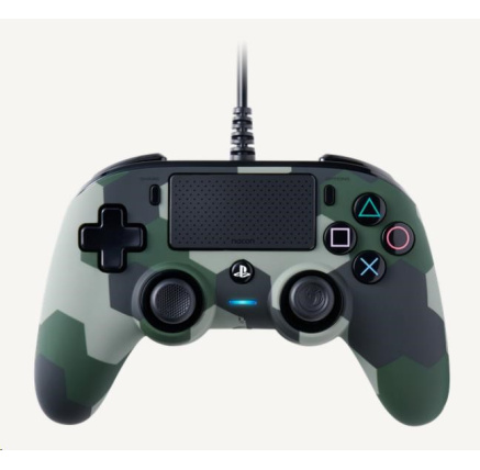 Nacon Wired Compact Controller - ovladač pro PlayStation 4 - camo green