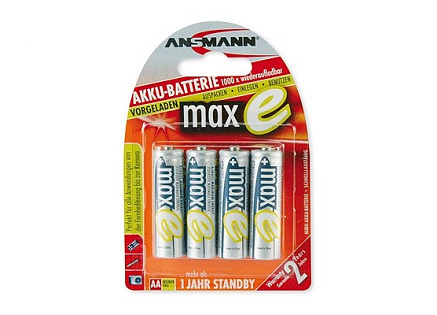 Baterie - Ansmann maxE Mignon NiMH 4xAA 2100mAh