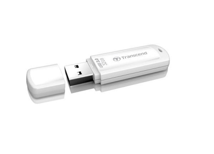 TRANSCEND Flash Disk 32GB JetFlash®730, USB 3.0 (R:70/W:18 MB/s) bílý