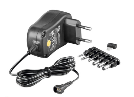 Goobay Univerzální napájecí adaptér 230V/3-12V stejnosměrný 600mA