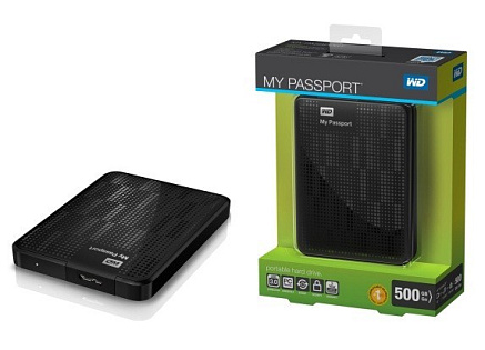 BAZAR - WD My Passport 500GB Ext. 2.5" USB3.0, Black