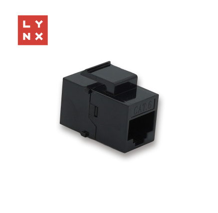 LYNX keystone spojka UTP Cat6, 8P8C, černá