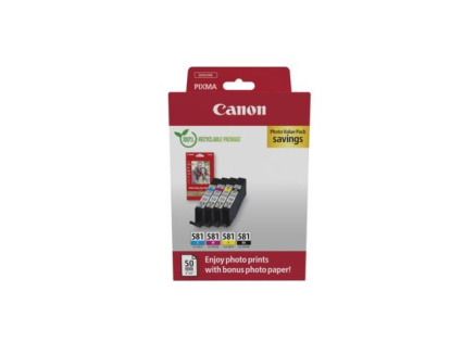 Canon CARTRIDGE CLI-581 BK/C/M/Y PHOTO VALUE pro PIXMA TS615x,625x,635x,815x, 825x ( 200 str.)