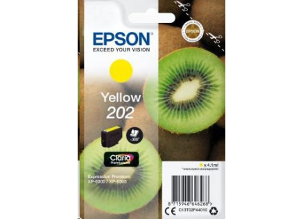 EPSON ink bar Singlepack "Kiwi" Yellow 202 Claria Premium Ink 4,1 ml EPSON ink bar Singlepack "Kiwi" Yellow 202 Claria Premium Ink 4,1 ml