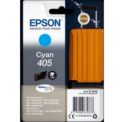 EPSON ink Singlepack Cyan 405 Durabrite Ultra EPSON ink Singlepack Cyan 405 Durabrite Ultra