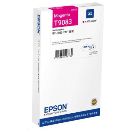 EPSON Ink bar WorkForce-WF-6xxx Ink Cartridge XL Magenta 39 ml (4.000 str.) EPSON Ink bar WorkForce-WF-6xxx Ink Cartridge XL Magenta 39 ml (4.000 str.)