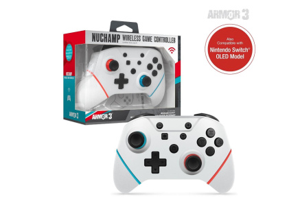 Hyperkin Armor3 NuChamp Wireless Game Controller For Nintendo Switch®/Nintendo Switch® Lite (White)