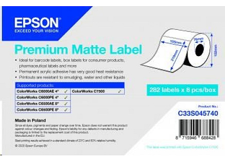 Epson label roll, normal paper, 105x210mm