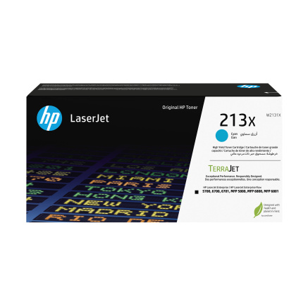 HP 213X Cyn Original LaserJet Toner Crtg (6,000 pages) HP 213X Cyn Original LaserJet Toner Crtg (6,000 pages)