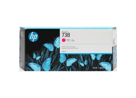 HP 738 300-ml Magenta DesignJet Ink Cartridge HP 738 300-ml Magenta DesignJet Ink Cartridge