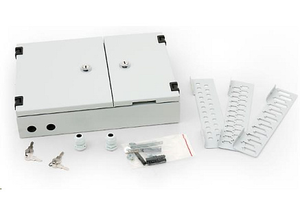 TRITON Nástěnný optický rozvaděč 24x ST, 24xSC Single. 16x SC duplex, černá