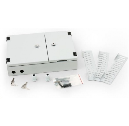 TRITON Nástěnný optický rozvaděč 24x ST, 24xSC Single. 16x SC duplex, černá TRITON Nástěnný optický rozvaděč 24x ST, 24xSC Single. 16x SC duplex, černá