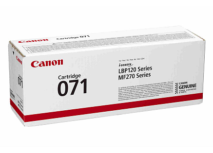 BAZAR - Canon TONER CRG 071BK černý pro MF275dw, MF272dw, LBP122dw (1 200 str.) - Poškozený obal (Komplet)
